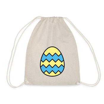 Oeuf de Pâques dentelé - Sac de sport léger - nature - Devant