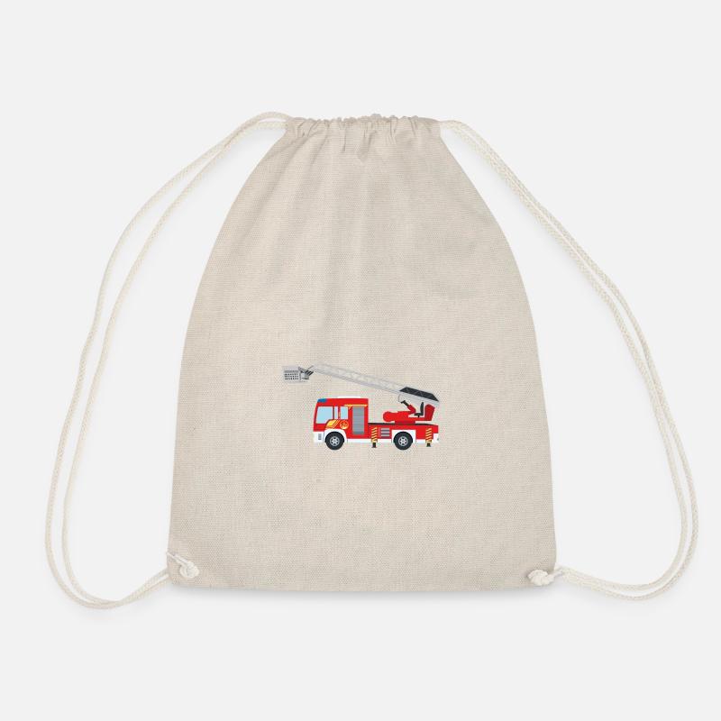 Fire Engine - Drawstring Bag - nature