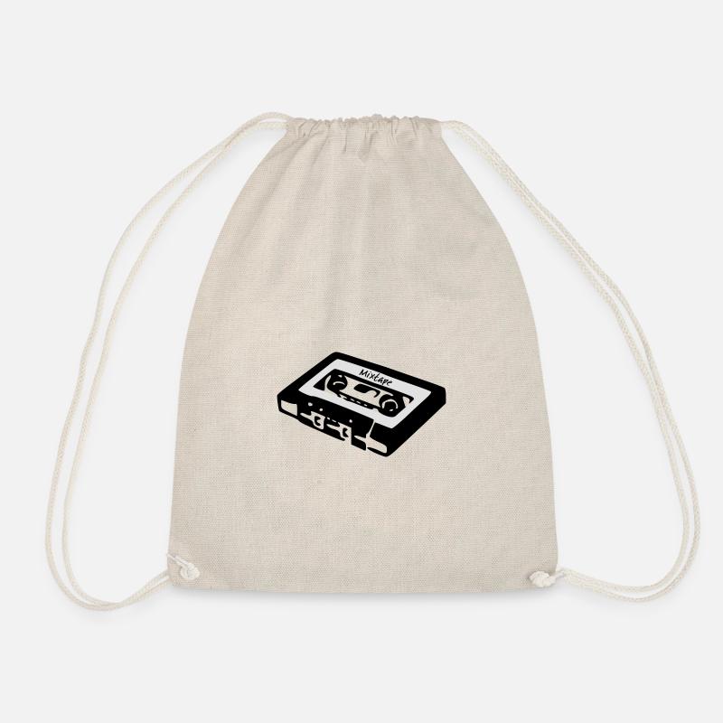Cassette Tape Mixtape Oldschool cool gift - Drawstring Bag - nature