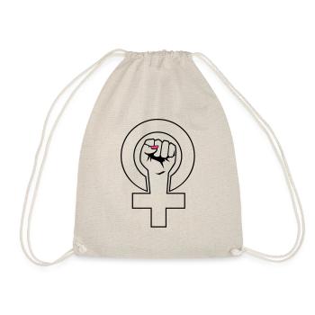 feministin - Turnbeutel - Natur - Vorne