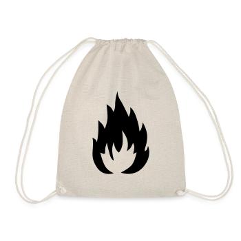 Flamme - Turnbeutel - Natur - Vorne