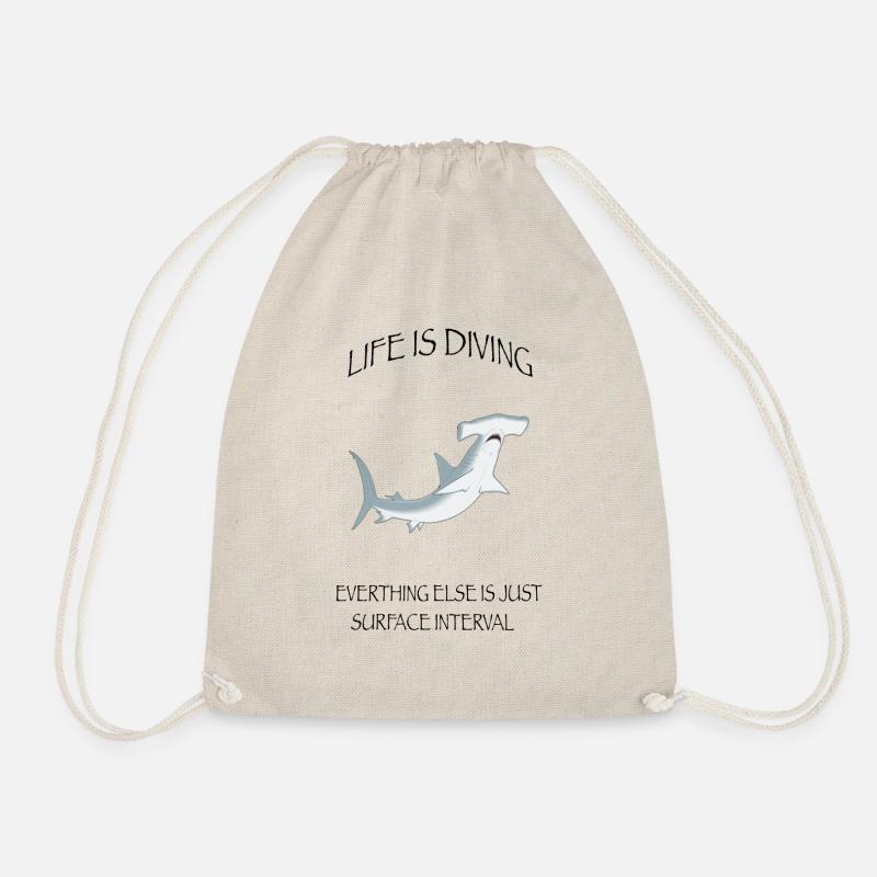 Diving Tee Life is diving - Turnbeutel - Natur
