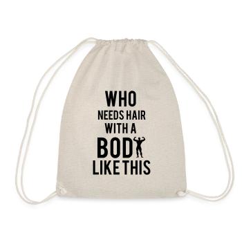 Bodybuilding - Drawstring Bag - nature - Front