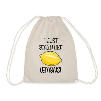 J'aime vraiment les citrons Limonade d'été aux - Sac de sport léger - nature - Devant