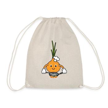 Onion Cooking Ironic Onion Chef Food - Turnbeutel - Natur - Vorne