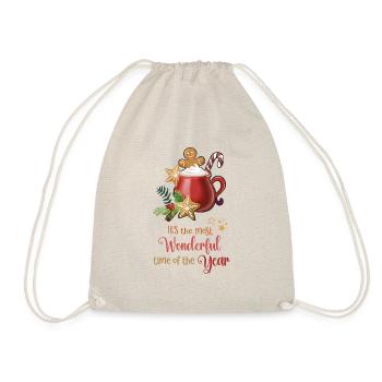 Hot Cacao, most wonderful time of the year - Turnbeutel - Natur - Vorne