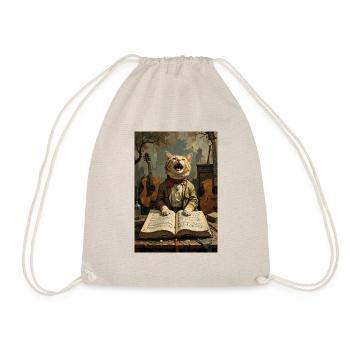 chat chantant - Sac de sport léger - nature - Devant