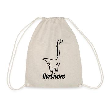 Vegan Vegan Vegan Dinosaure Noir - Sac de sport léger - nature - Devant