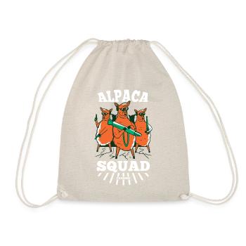 Alpaca Squad - Turnbeutel - Natur - Vorne