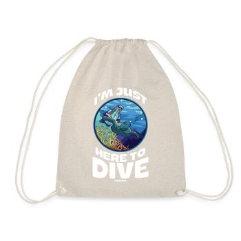 Je suis juste ici pour plonger - Sac de sport léger - nature - Devant