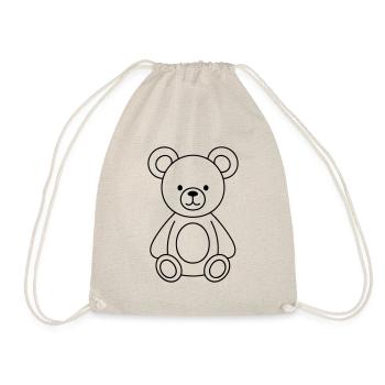 Teddybär - Turnbeutel - Natur - Vorne