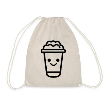 Kaffeebecher - Turnbeutel - Natur - Vorne