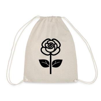 Fleur rose - Sac de sport léger - nature - Devant