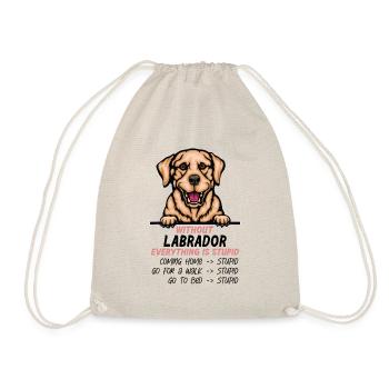 Ohne Labrador ist alles doof - Turnbeutel - Natur - Vorne