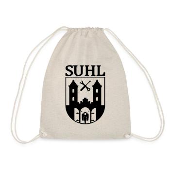 Simson Suhl Wappen mit Text - Turnbeutel - Natur - Vorne