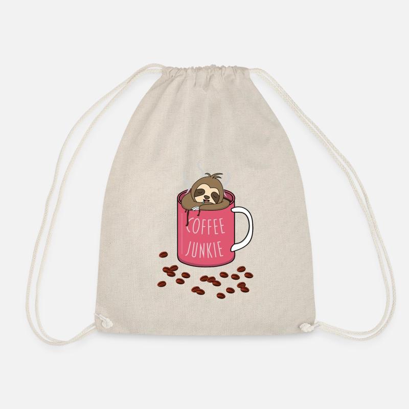 Coffee Junkie - Turnbeutel - Natur