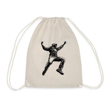 Leap into Action: Dein Shirt, Deine Energie - Turnbeutel - Natur - Vorne