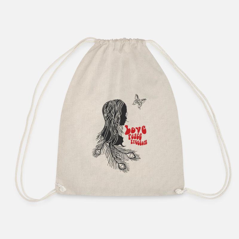 Love - Drawstring Bag - nature