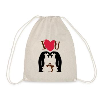 Penguin Family - Penguin Parents - Drawstring Bag - nature - Front