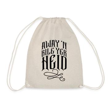 Away 'N Bile Yer Heid - Drawstring Bag - nature - Front