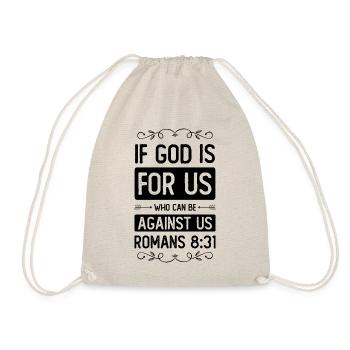 God is for us - Drawstring Bag - nature - Front