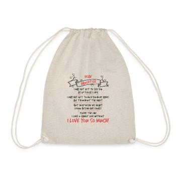 Je ne peux pas obtenir de vous voir chère fille - Sac de sport léger - nature - Devant