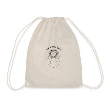 Cool matryoshka Russia Moscow good mood - Drawstring Bag - nature - Front