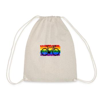 Vélo LGBT Vélo Vélo Gay Drapeau Drapeau Arc-En-Ciel - Sac de sport léger - nature - Devant