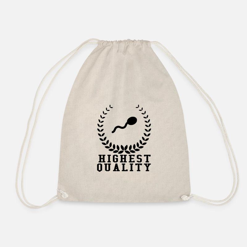 Highest quality sperm - Drawstring Bag - nature