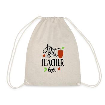 BESTER LEHRER/LEHRERIN - Turnbeutel - Natur - Vorne
