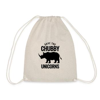 Save the Chubby Unicorns - Sac de sport léger - nature - Devant