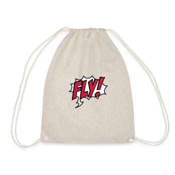 fly - Drawstring Bag - nature - Front