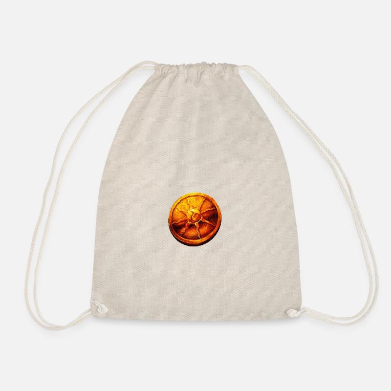 Coin sun - Drawstring Bag - nature