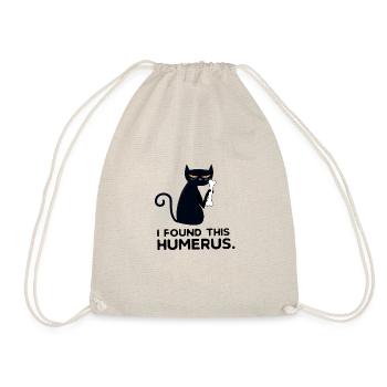 I Found This Humerus Katze Katzen Humor Sprüche - Turnbeutel - Natur - Vorne