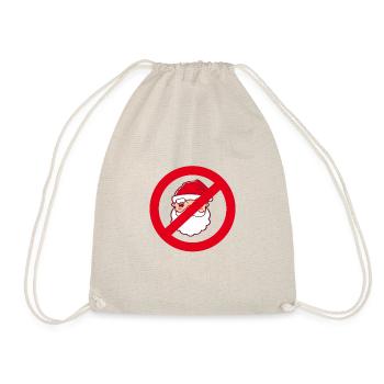 Anti Christmas  Hater Santa Claus - Drawstring Bag - nature - Front