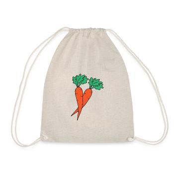 Carottes - Sac de sport léger - nature - Devant