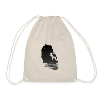 Cadeau, grimpeur, rocher, escalade, rocher - Sac de sport léger - nature - Devant