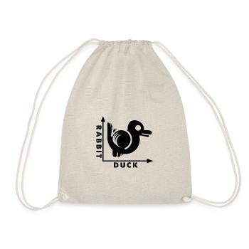 Rabbit Duck - Drawstring Bag - nature - Front