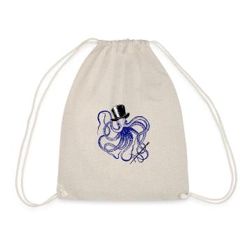 oktopus magier vodoo monster krake tintenfisch ink - Turnbeutel - Natur - Vorne