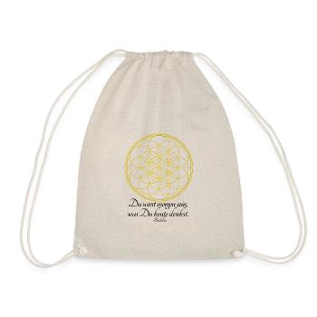 Blume des Lebens spirituell medititation chakra - Turnbeutel - Natur - Vorne