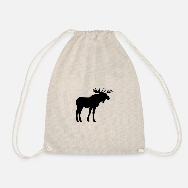 Moose are beautiful animals - Drawstring Bag - nature