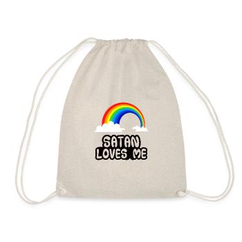 Satan m'aime chemise · Sweet coloré · Cadeau tendance - Sac de sport léger - nature - Devant
