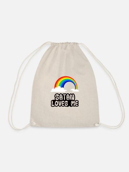 Satan m'aime chemise · Sweet coloré · Cadeau tendance - Sac de sport léger - nature