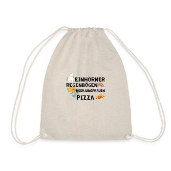 Einhorn Shirt · DAS MAG ICH · Geschenk - Turnbeutel - Natur - Vorne