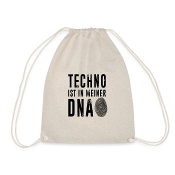 Technoliebe Shirt · Party · Festival Geschenk - Turnbeutel - Natur - Vorne
