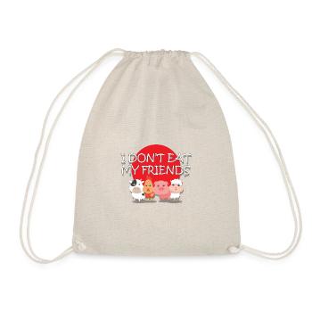 vegetarian - Drawstring Bag - nature - Front
