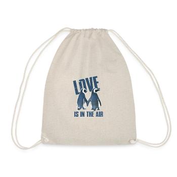 L'amour est dans le cadeau de la Saint-Valentin aux Air Penguins - Sac de sport léger - nature - Devant