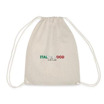 Italian food - Drawstring Bag - nature - Front