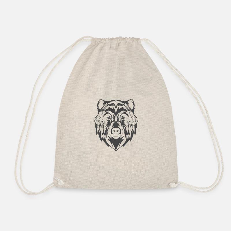 bear - Drawstring Bag - nature