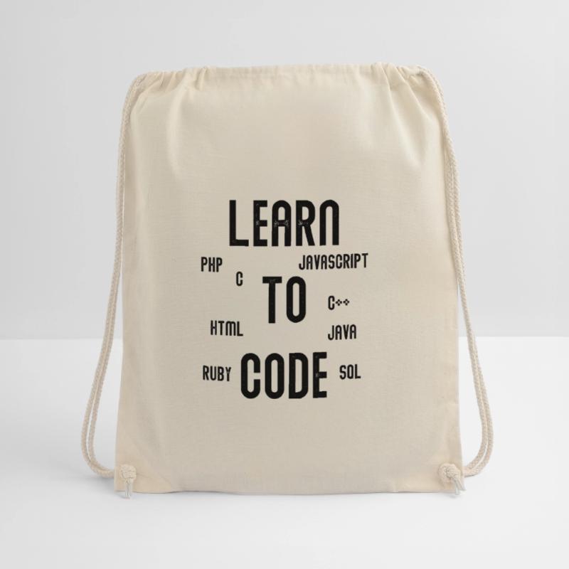 Learn To Code Programmieren Informatiker Geschenk Turnbeutel